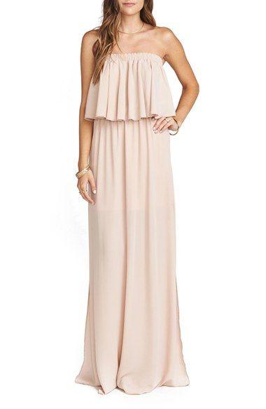 Wedding - Off the Shoulder Bridesmaid Gown