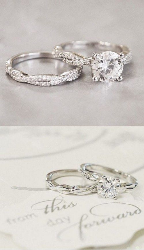 Wedding - 2016 Trends: Twisted Engagement Rings & Wedding Rings