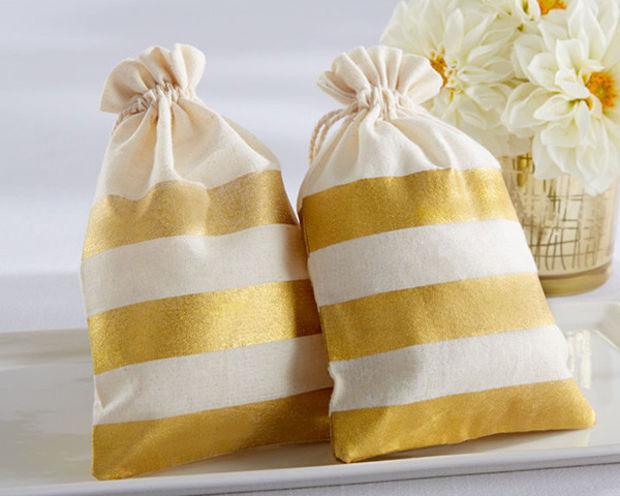 زفاف - Cotton Muslin Drawstring Bag/ Favor Muslin Bag