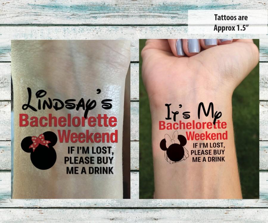 Bachelorette Party Temporary Tattoos Bachelorette Weekend If I'm Lost