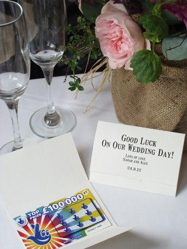 Hochzeit - Bespoke Wedding Favour Scratch Card Holders