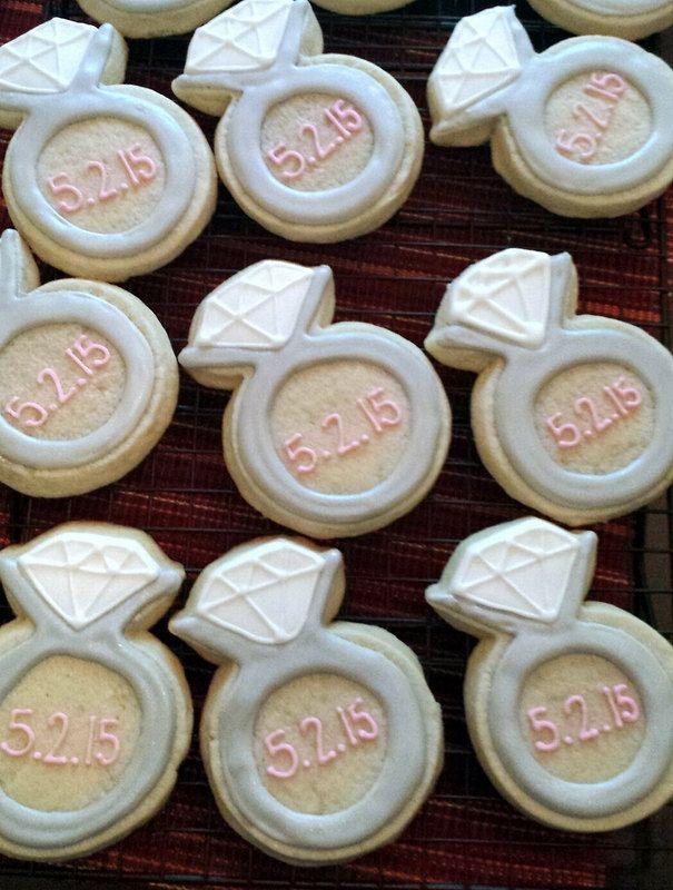 Mariage - Wedding/ Engagement SINGLE Cookie, Single Bling Cookie