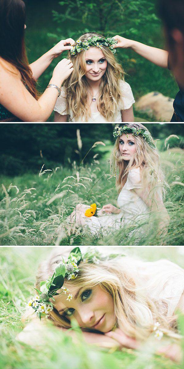 زفاف - Fresh Flower Crown And Hair Ideas For Your Wedding Day And Bridal Style.