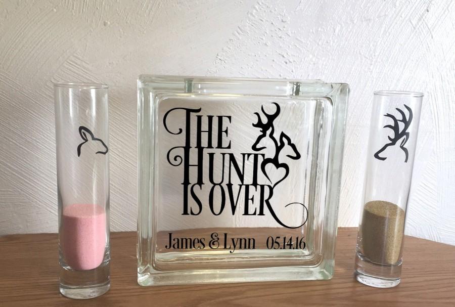 Wedding - The Hunt is Over - Unity Sand Ceremony Set - Country Wedding
