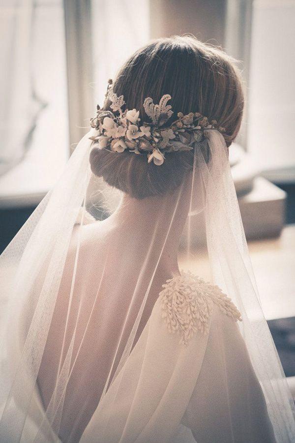 زفاف - 39 Stunning Wedding Veil & Headpiece Ideas For Your 2016 Bridal Hairstyles
