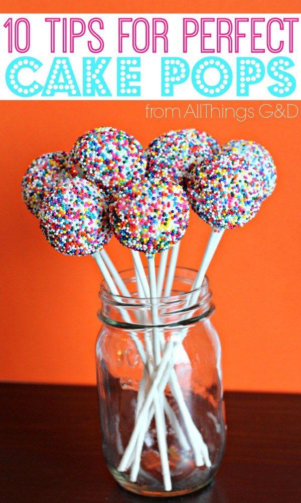 Hochzeit - 10 Tips For Perfect Cake Pops - All Things G&D