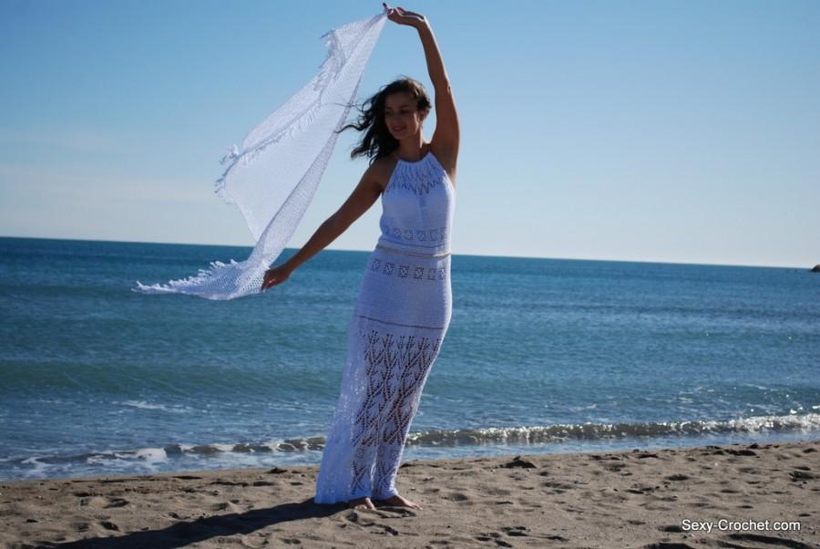 زفاف - Wedding shawl, wedding beach shawl, beautiful shawl, cotton shawl, white cotton shawl,  handmade crochet shawl, bride shawl, beach shawl