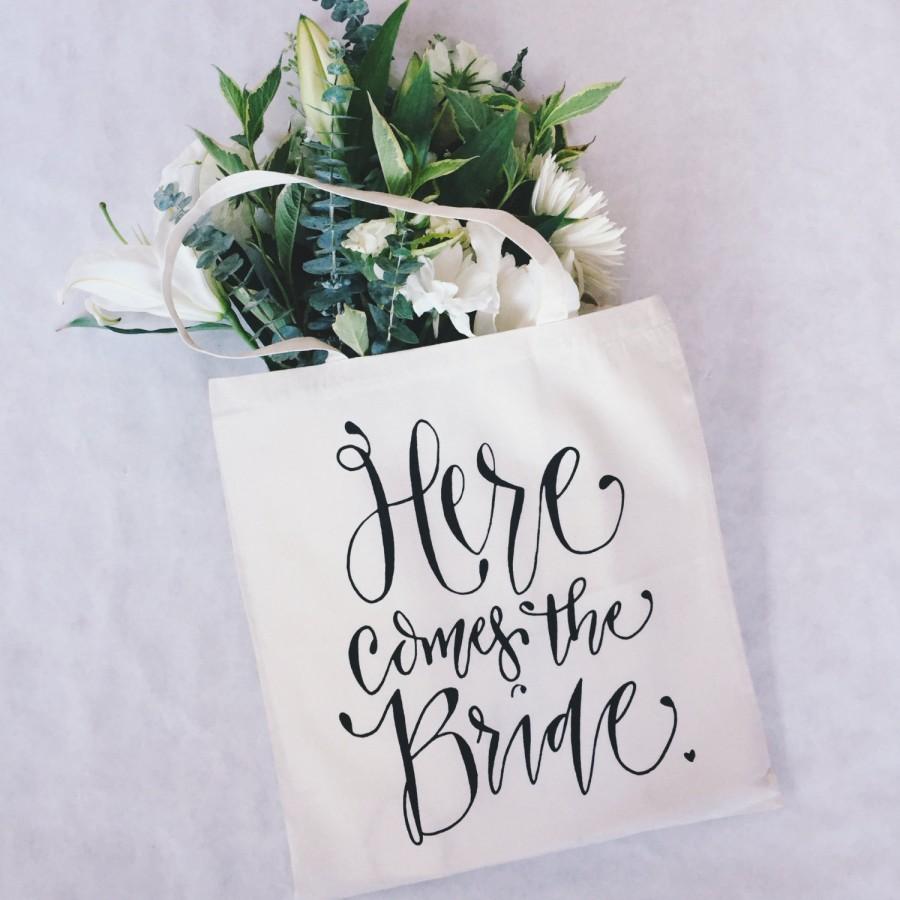 زفاف - Here Comes The Bride Bridal Shower Gift Bag