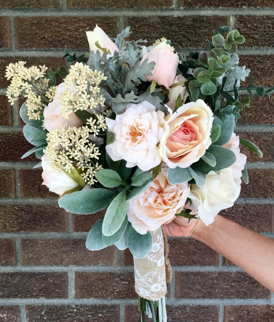 Hochzeit - Ivory and Blush Bouquet