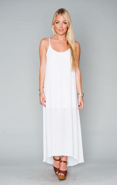 زفاف - Turlington Maxi Dress ~ White Crisp