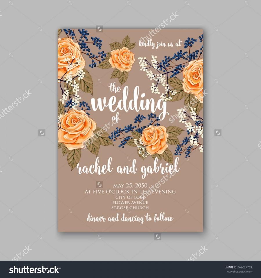 زفاف - Beautiful wedding floral vector invitation sample. Card design frame template. Rose, daisy, red peony, pink and green hydrangea, camellia, carnation, pink flowers, eucalyptus leaves.