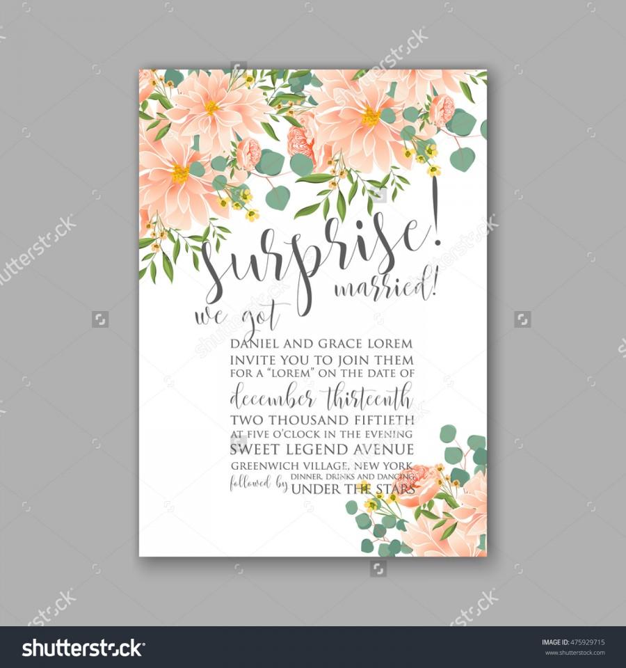 Mariage - Wedding invitation or card with tropical floral background. Greeting postcard in grunge retro rose Elegance pattern with flower rose illustration vintage chrysanthemum Valentine day card Luau Aloha