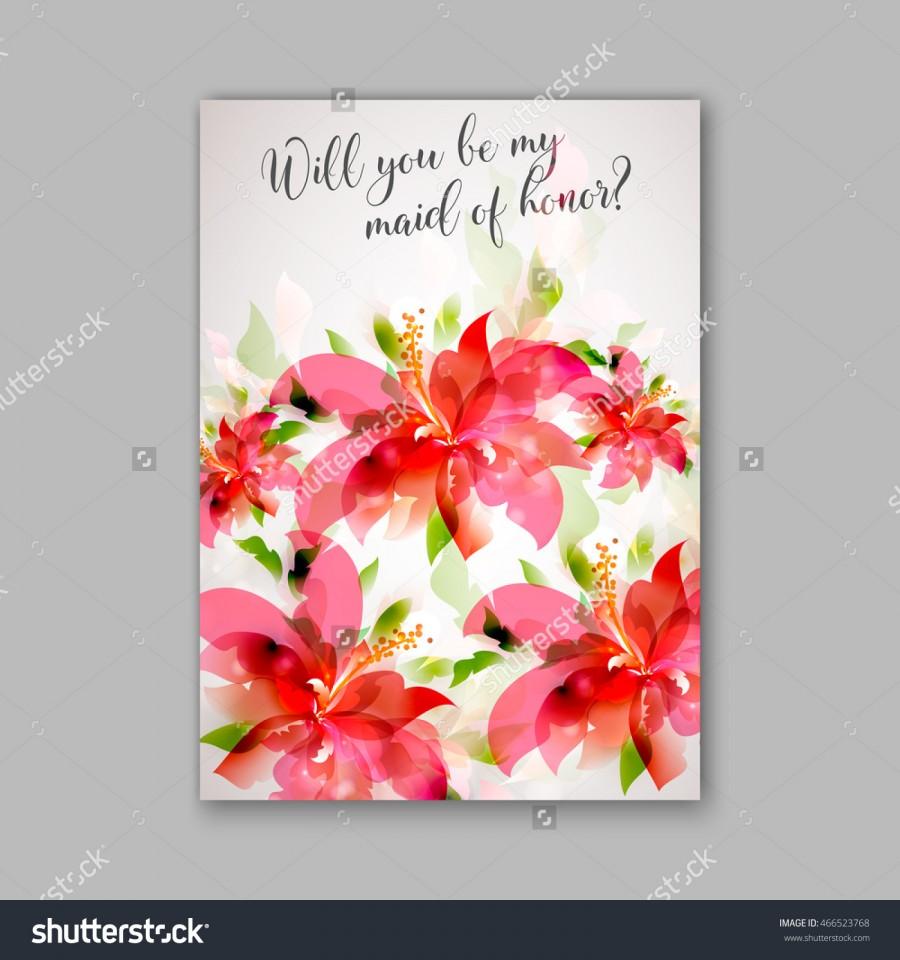 زفاف - Wedding invitation or card with floral chrysanthemum