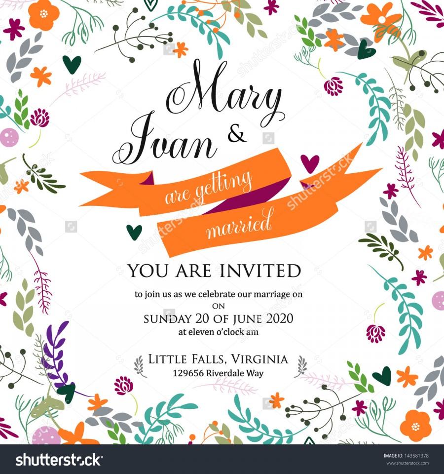 زفاف - Wedding invitation card