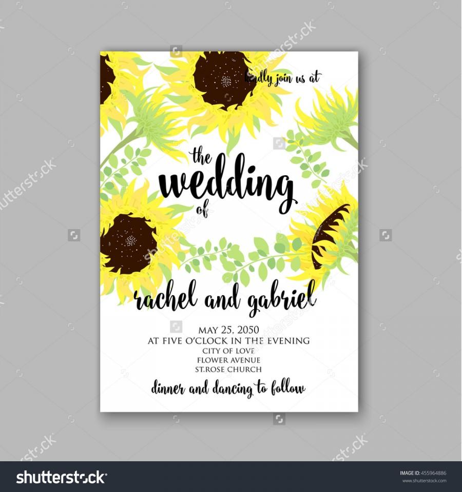 Mariage - Wedding Invitation with abstract floral background