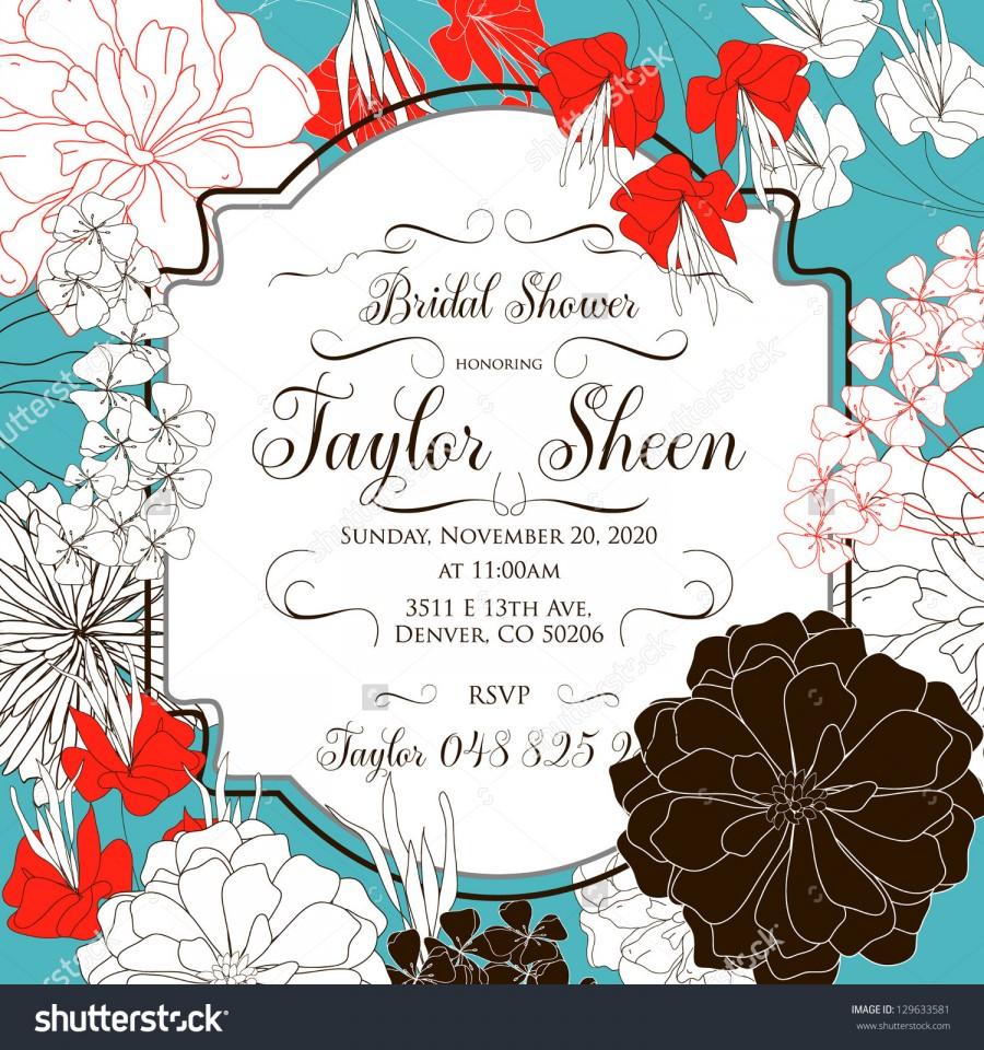 زفاف - Bridal Shower invitation card