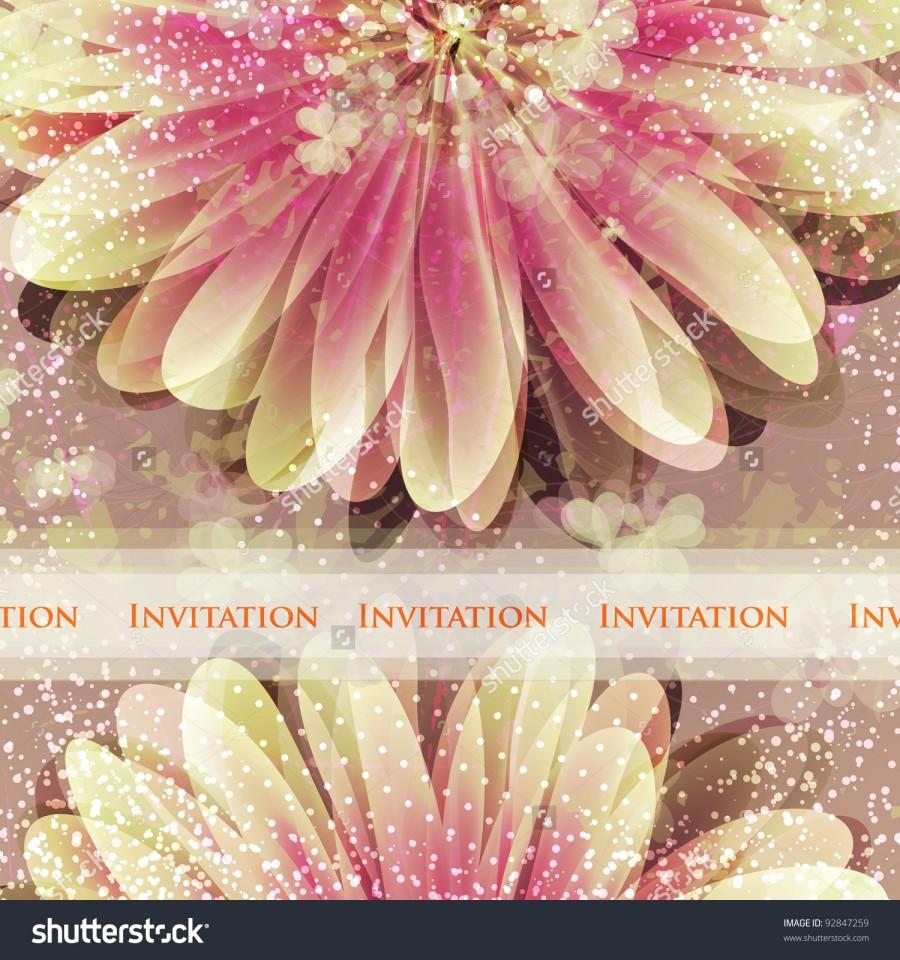 زفاف - Wedding card or invitation with abstract floral background. Greeting card in grunge or retro style. Elegance Seamless pattern with flowers roses, floral illustration in vintage style Valentine.