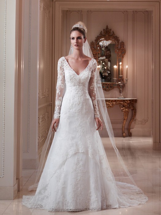 Wedding - Casablanca Bridal 2079 Long Sleeve Wedding Dress - Crazy Sale Bridal Dresses