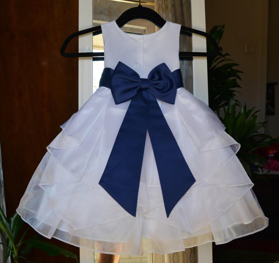 Свадьба - Brand New Organza Flower Girl Dress Bridesmaid Summer Easter Pageant Material Wedding Toddler Sash Recital Holiday S M 2 4 6 8 10 12 