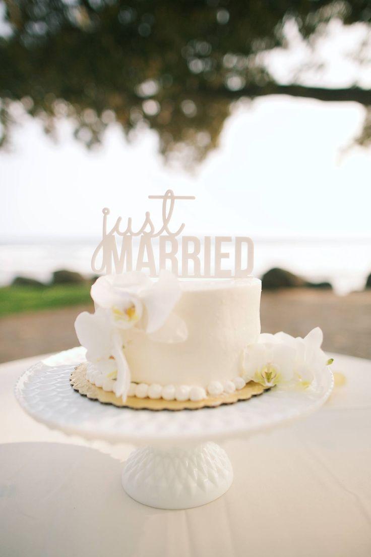 Hochzeit - Just Married Cake Topper
