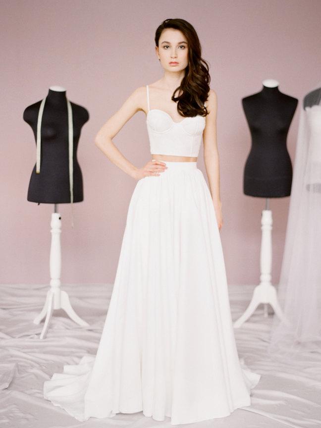 Mariage - Karen // Bridal skirt - Long wedding skirt - Bridal separates - Skirt with pockets