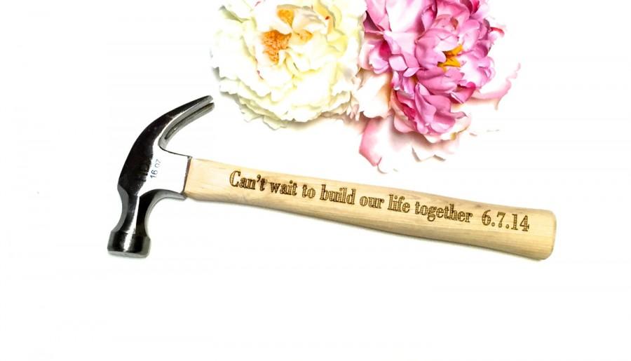 زفاف - Engraved Hammer gift for him, Engagement gift for him, New father gift, Wedding gift for him, Valentines gift, engraved tool claw hammer