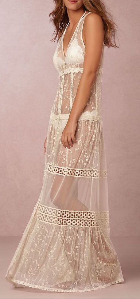 Mariage - Sexy Sheer Gown