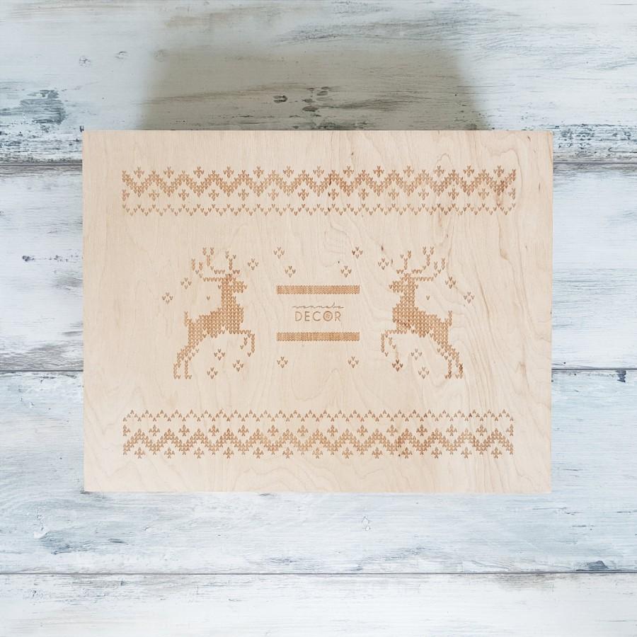 Свадьба - Christmas gift Box, 3 styles, wooden gift box, emroidery box