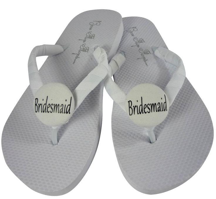 زفاف - Wedding Flip Flops For The Bridesmaid's Shoes