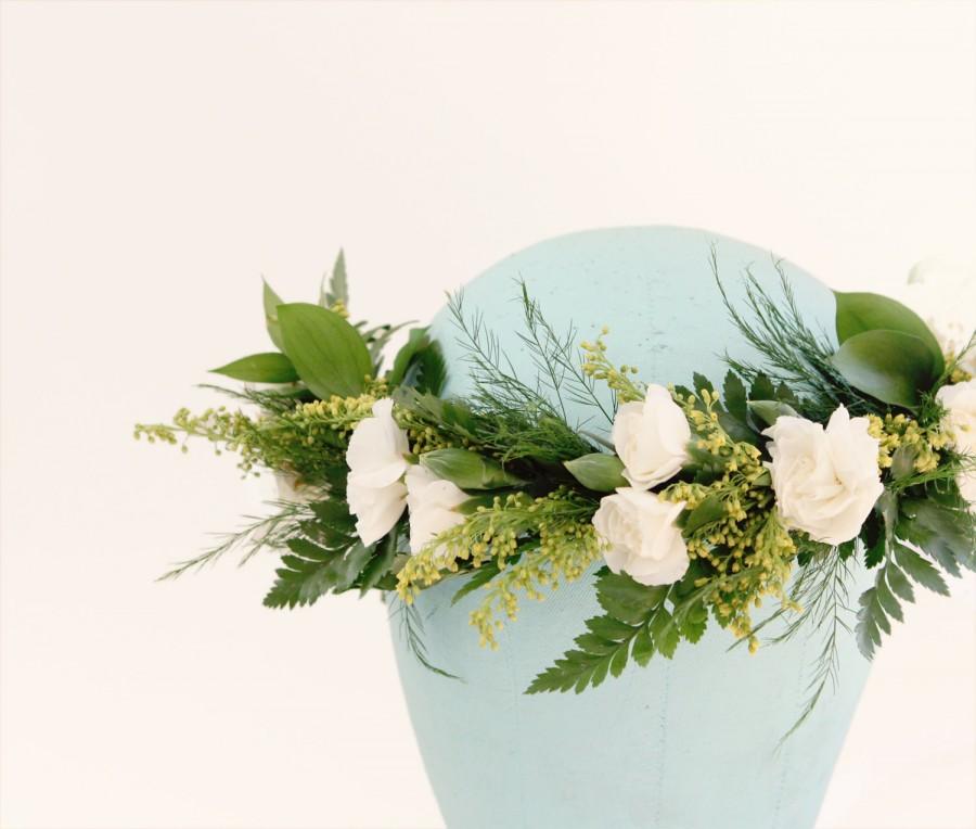 Hochzeit - DIY Flower crown kit - Just Add Flowers, Boho hair wreath, Bridal flower wreath, Wedding headpiece, Floral supplies, Make your own crown