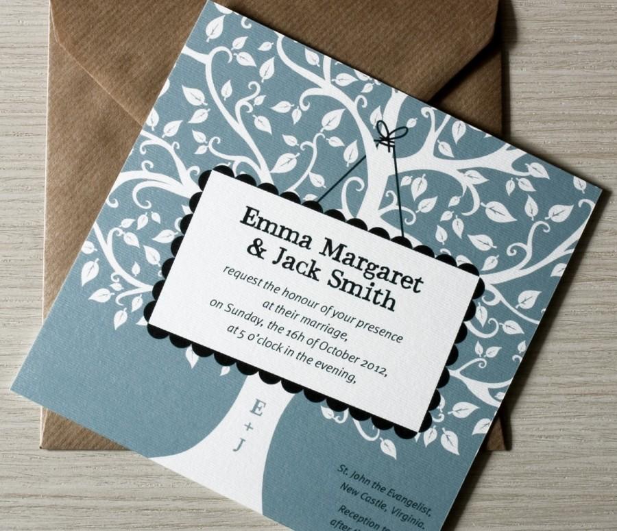 Mariage - Oak Tree Wedding Invitation / oak tree rustic invites / engagement invitation / " Oak tree"