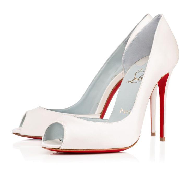 Hochzeit - Demi You 100 Off White Satin - Women Shoes - Christian Louboutin