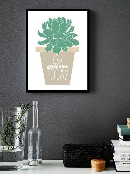 Свадьба - Be Special Today Typography Prints - Retro-style Motivational Wall Decor Poster