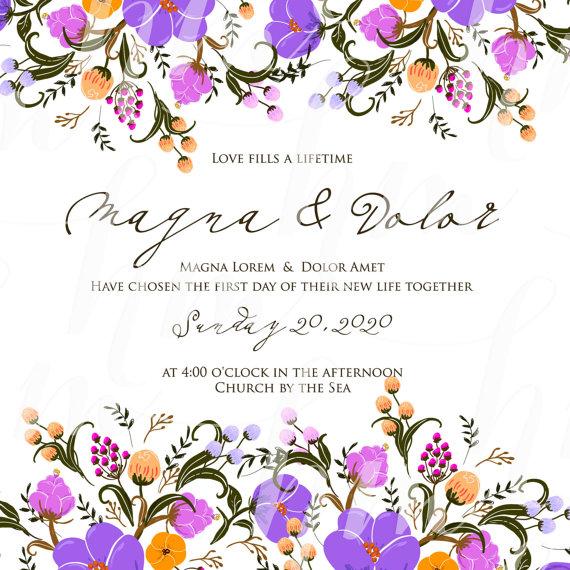 Mariage - Only 2.95 USD Wedding invitation, "Bridal shower announcement", "Save the Date card", "Wedding name card", "Thank you card",