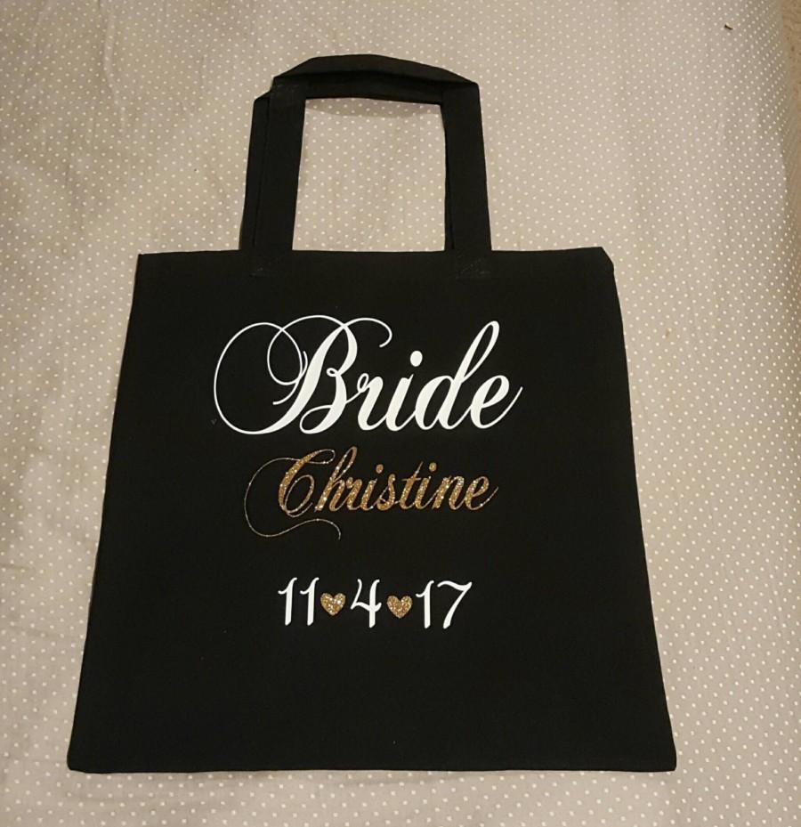 Hochzeit - Bride Tote Bag, Wedding Bag, Gifts for the Bride, Future Mrs Gifts, Wedding Tote Bag-Bride Gift-Bride To Be, Bride Bag