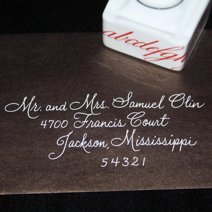 Свадьба - Calligraphy Wedding Envelope Addressing - Discount Wedding Etsy Special - Lavanderia Script