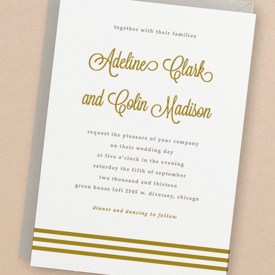 Hochzeit - Printable Wedding Invitation Template 