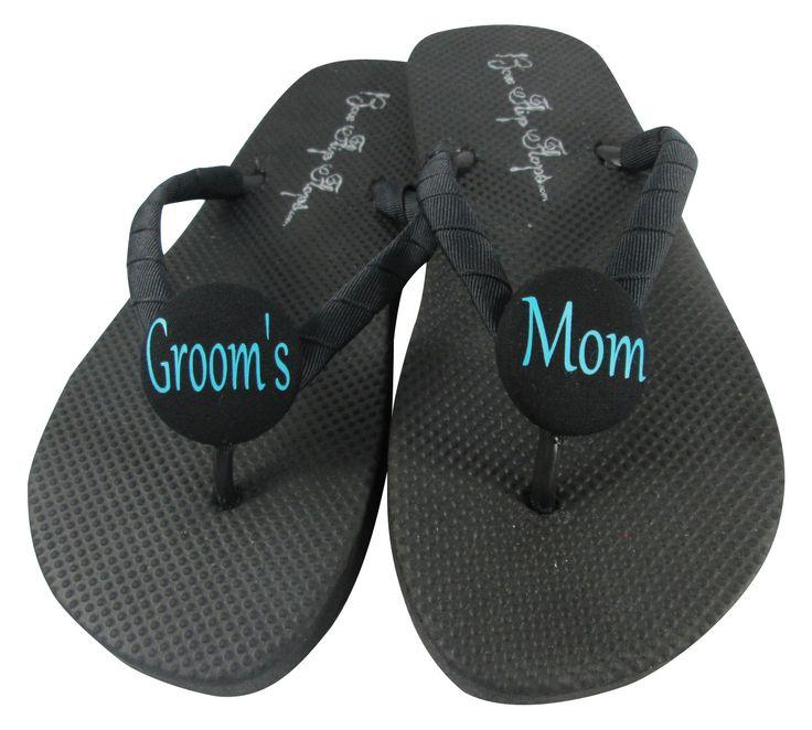 Hochzeit - Turquoise Wedding Flip Flops For The Mother Of The Groom Shoes- Many Colors