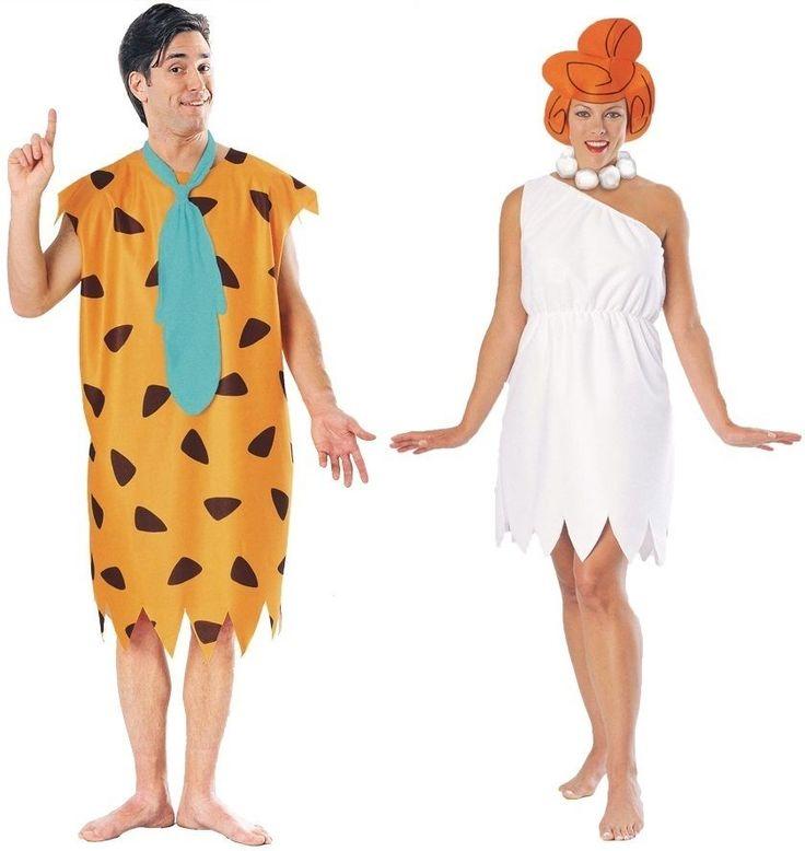 زفاف - Couples Flintstones Fred And Wilma Adult Costume