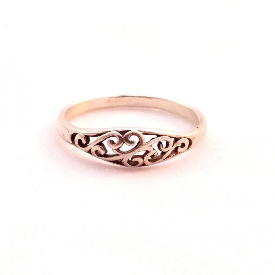 زفاف - Sterling Silver Ring, Silver Engagement Ring, Cute Rings, Silver Rings for Women, Ornamental Ring, Sizes - 4, 5, 6, 7, 8, 9, 10, 11