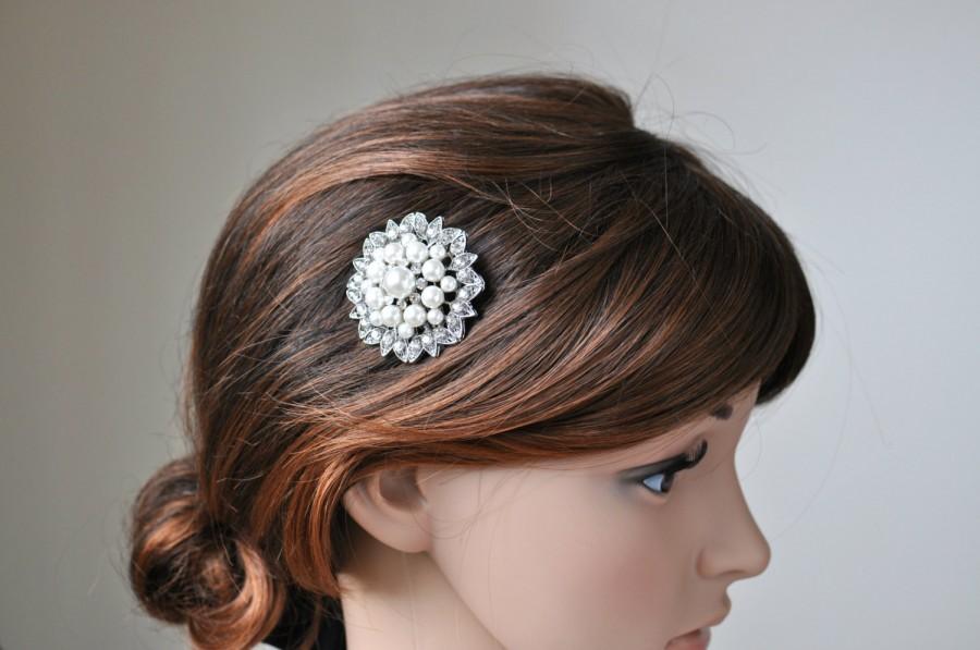Hochzeit - Vintage Inspired bridal hair comb, pearl hair comb, wedding hair comb, bridal hair accessories, wedding hairal - Wedding