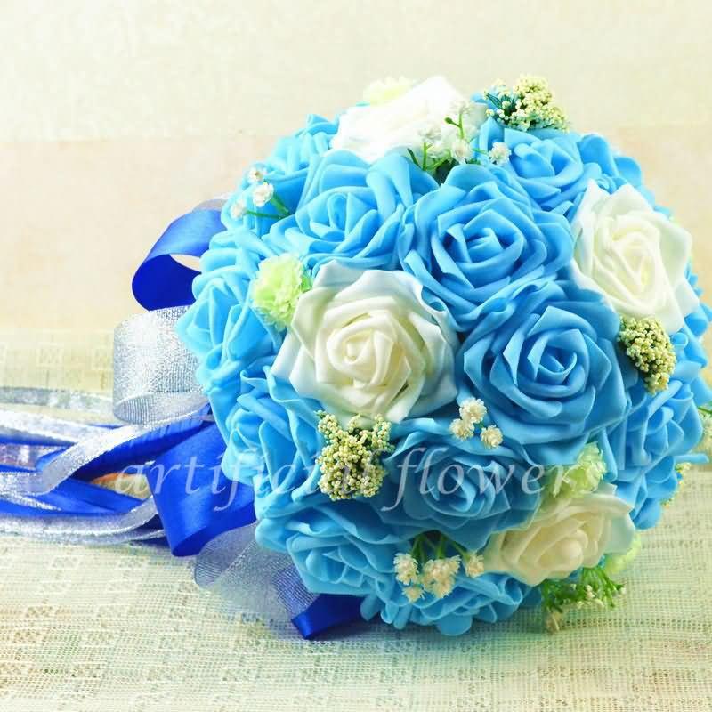 Wedding - Artificial Bridal Flowers For Weddings Hand Tied Wedding Bouquets Brown Tall 28CM [13050508] - $55.32 : cloneflower.com