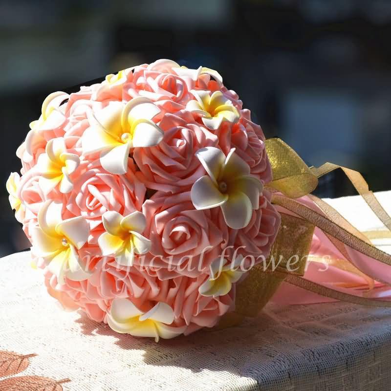 Wedding - Bright Silk Brides Wedding Flowers Artificial Flowers For Wedding Decorations Pink Tall 30CM [13050512] - $37.77 : cloneflower.com