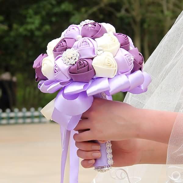 زفاف - Creative Simulation Diamond Bridal Wedding Bouquets Tall 26CM [13050229] - $48.59 : cloneflower.com