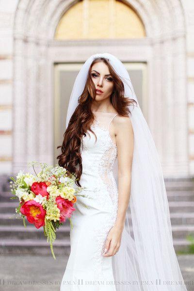 زفاف - Silk Wedding Dress With Sheer Back (Style # Lily PB068)