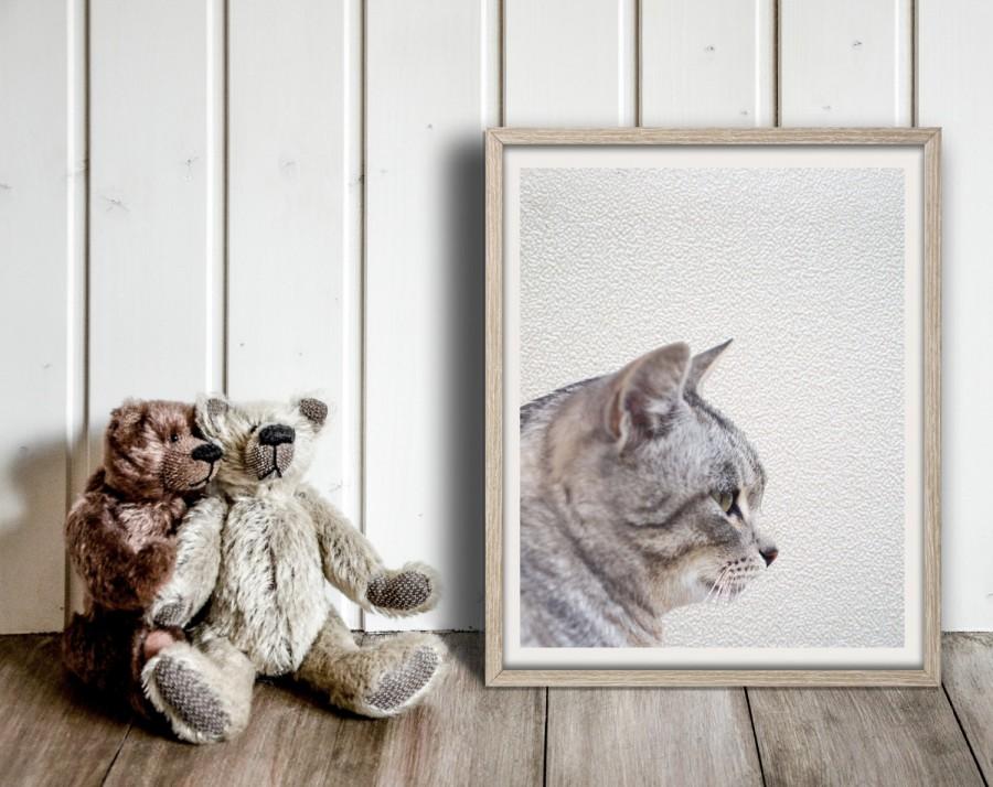 Hochzeit - Cat Photo, Wall Art Print, Printable, Animal Photography, Modern Minimal, Cat portrait, Cat lovers gift, Nursery decor, InstantDownloadArt1