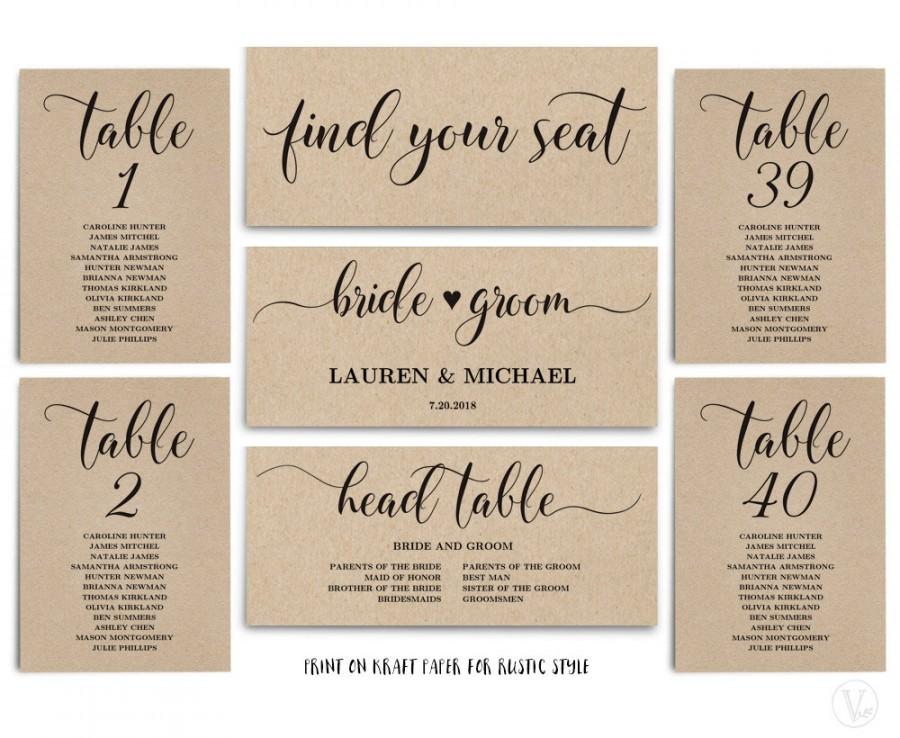 wedding table signs