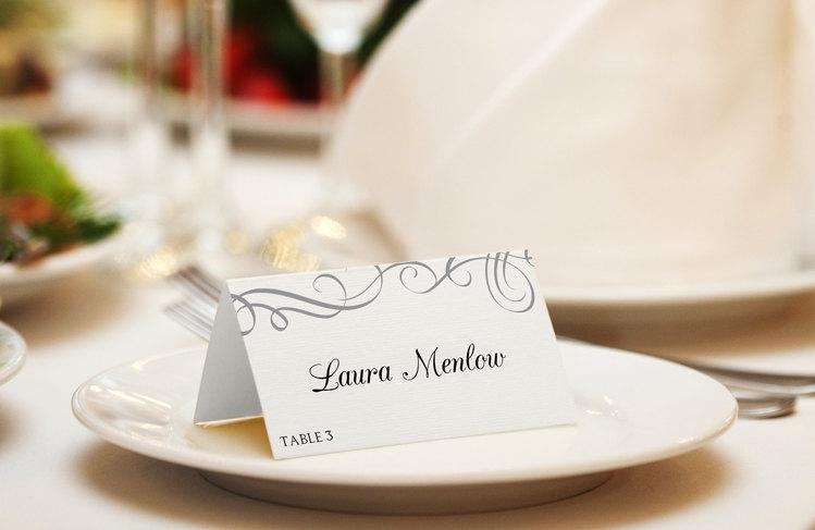 Place Card Template Download Instantly EDITABLE TEXT Elegant 