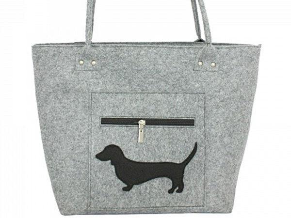 Свадьба - Dog Bag for Woman Grey Elegant Bag Grey Felt Bag, Dog Wool Felt Bag, Girlfriend Gift, Christmas Gifts, Dog Travel Bag, Grey Bag