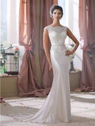 Wedding - David Tutera for Mon Cheri Wedding Dress Style No. 214218 - Brand Wedding Dresses